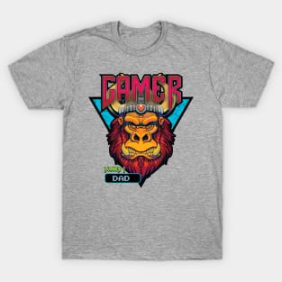 Viking Gorilla Warrior Gamer Player 1 T-Shirt